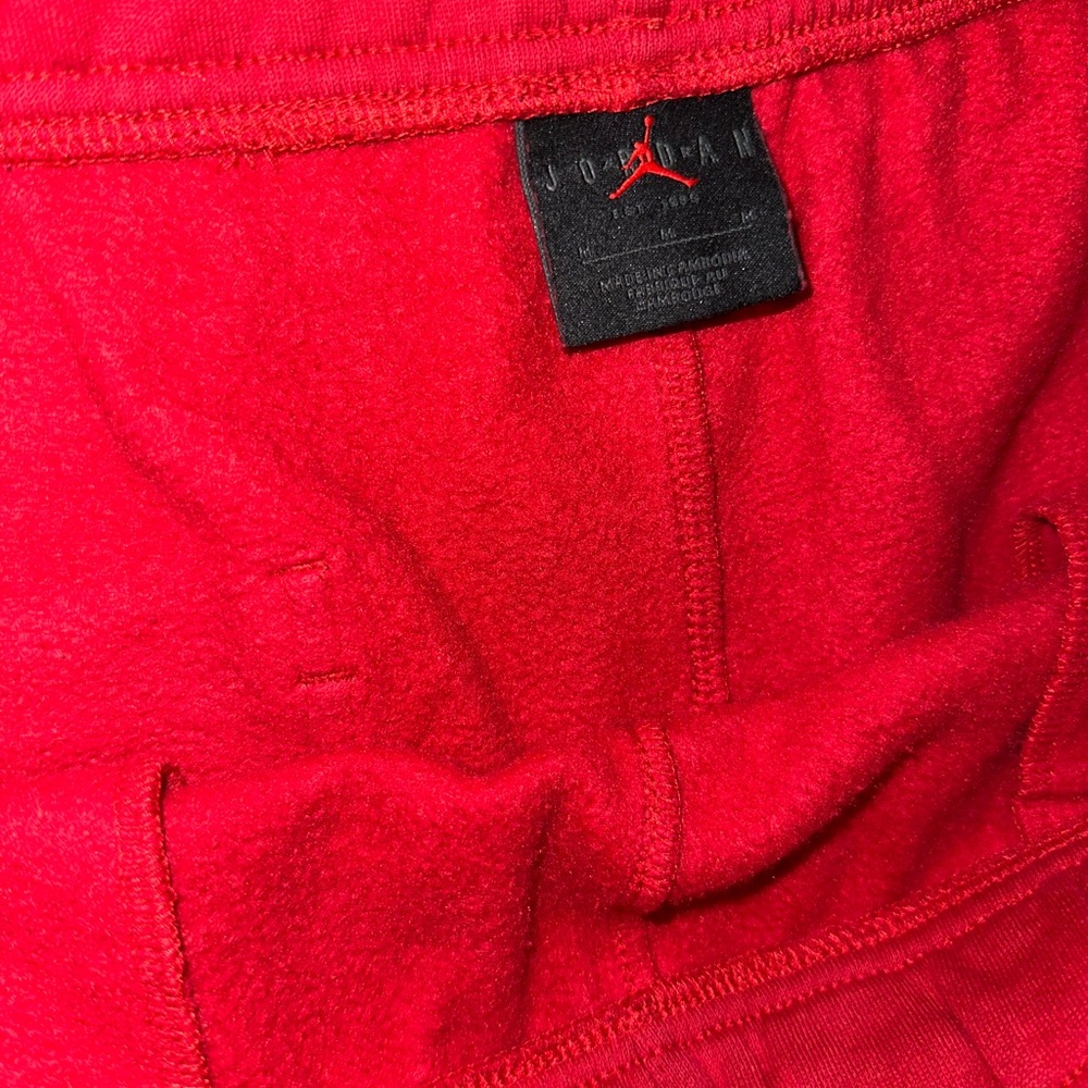 Air Jordan club fleece embroidered jump man sweat shorts red mens medium - Picture 4 of 4